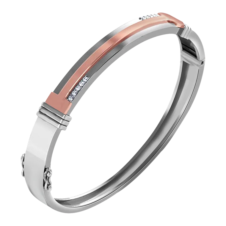Men of Platinum Kadas PPK00060-P-ROSE