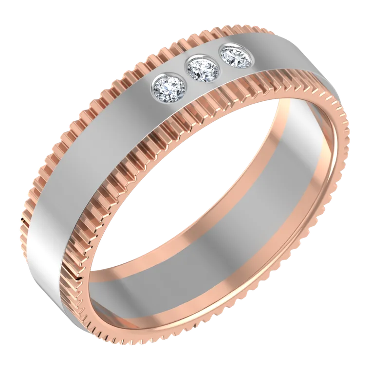 Platinum Days of Love Couple Bands PGWDRN1300-M