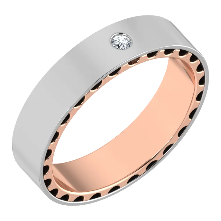 Platinum Days of Love Couple Bands PGWDRN1305-F