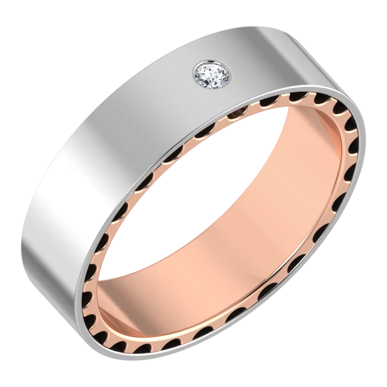 Platinum Days of Love Couple Bands PGWDRN1306-M