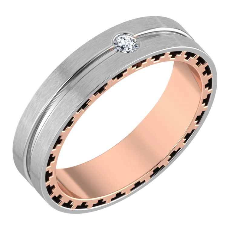 Platinum Days of Love Couple Bands PGWDRN1313-F
