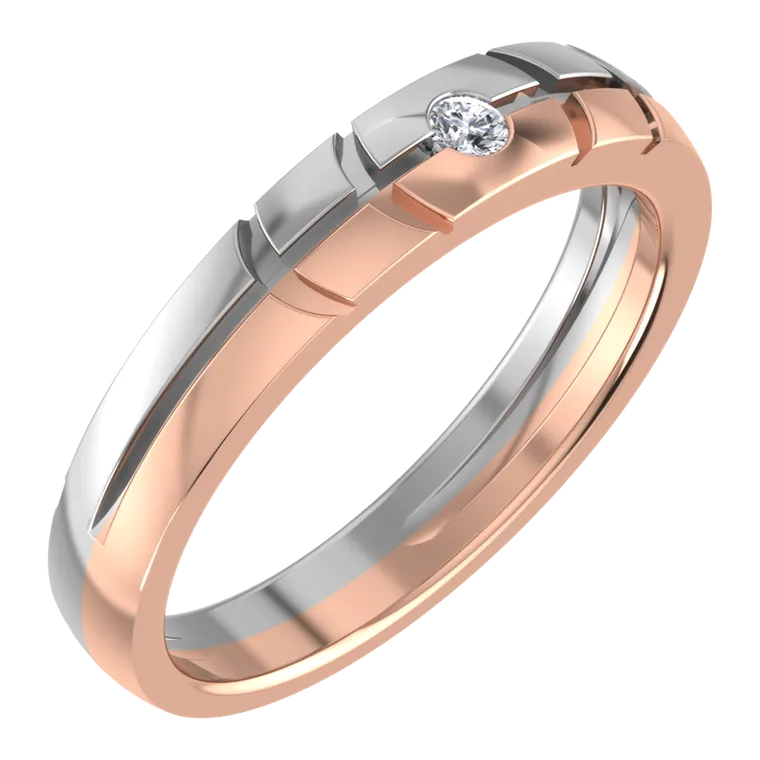 Platinum Days of Love Couple Bands PGWDRN1391-F