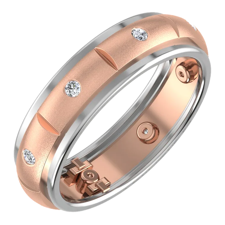 Platinum Days of Love Couple Bands PGWDRN1407 / M
