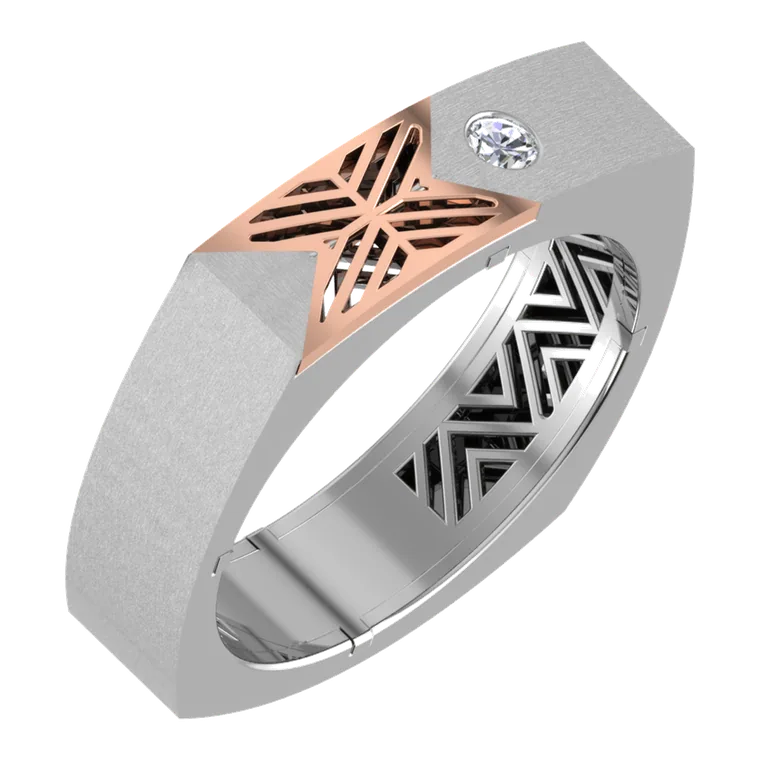 Platinum Days of Love Couple Bands PGWDRN1412-M