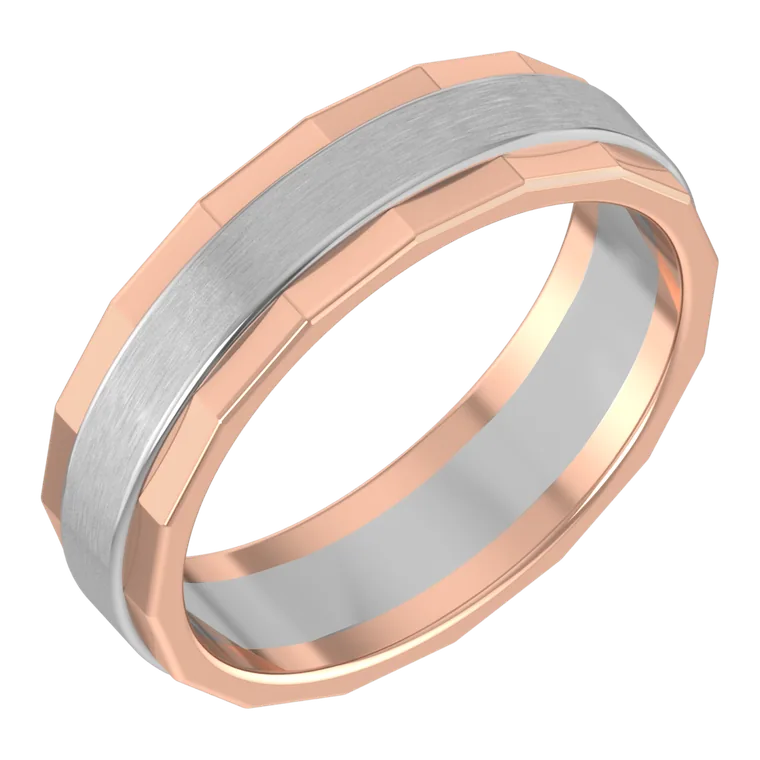 Platinum Days of Love Couple Bands PGWPRN1666-M