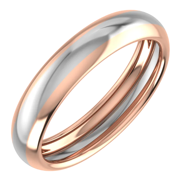 Platinum Days of Love Couple Bands PGWPRN1825 / F