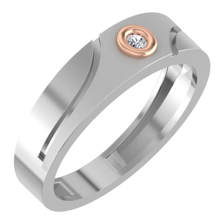 Platinum Days of Love Couple Bands PGWSRN1180 / M