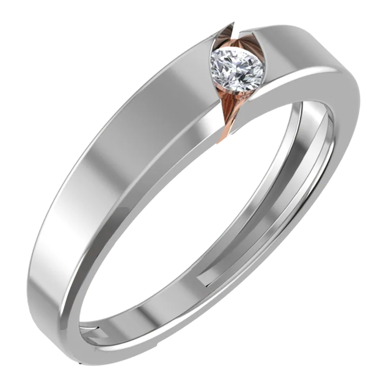 Platinum Days of Love Couple Bands PGWSRN1197-F