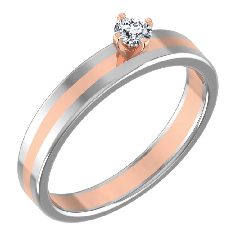 Platinum Days of Love Couple Bands PGWSRN1249-F