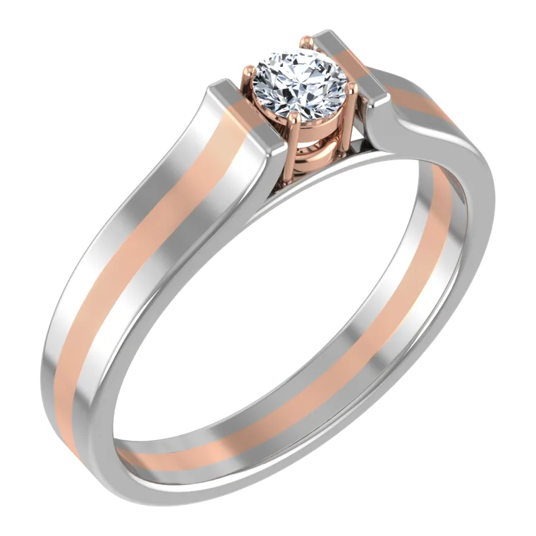 Platinum Days of Love Couple Bands PGWSRN1250-M
