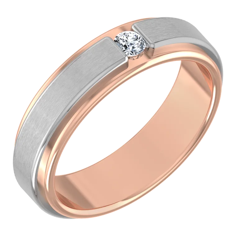Platinum Days of Love Couple Bands PGWSRN1349-F