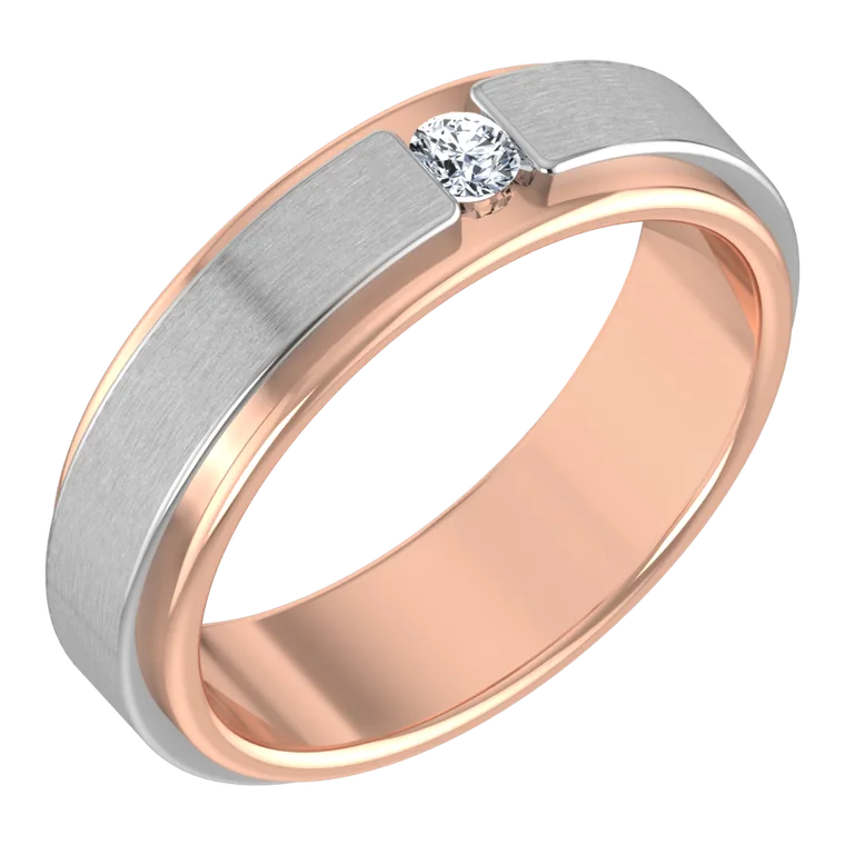 Platinum Days of Love Couple Bands PGWSRN1350-M