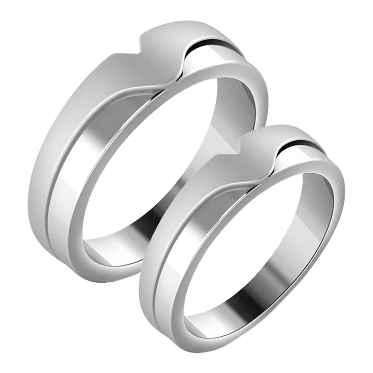 Platinum Days of Love Couple Bands PPR00114-PPR00115