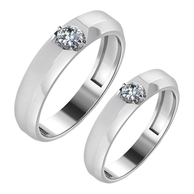 Platinum Days of Love Couple Bands PPR00720 / PPR00721