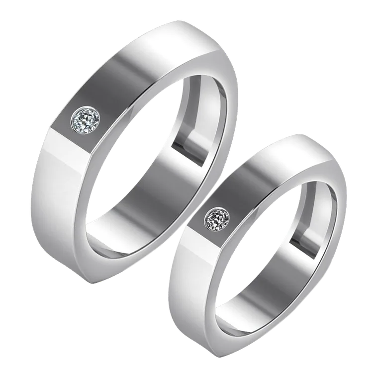 Platinum Days of Love Couple Bands PPR00734-PPR00735