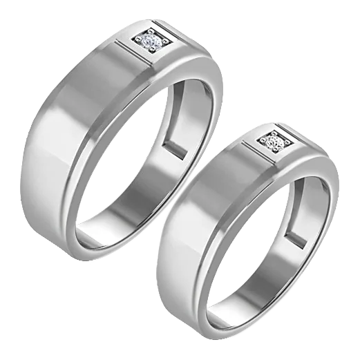 Platinum Days of Love Couple Bands PPR00925-PPR00626-P