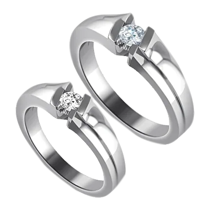 Platinum Days of Love Couple Bands PPR00965-PPR00966