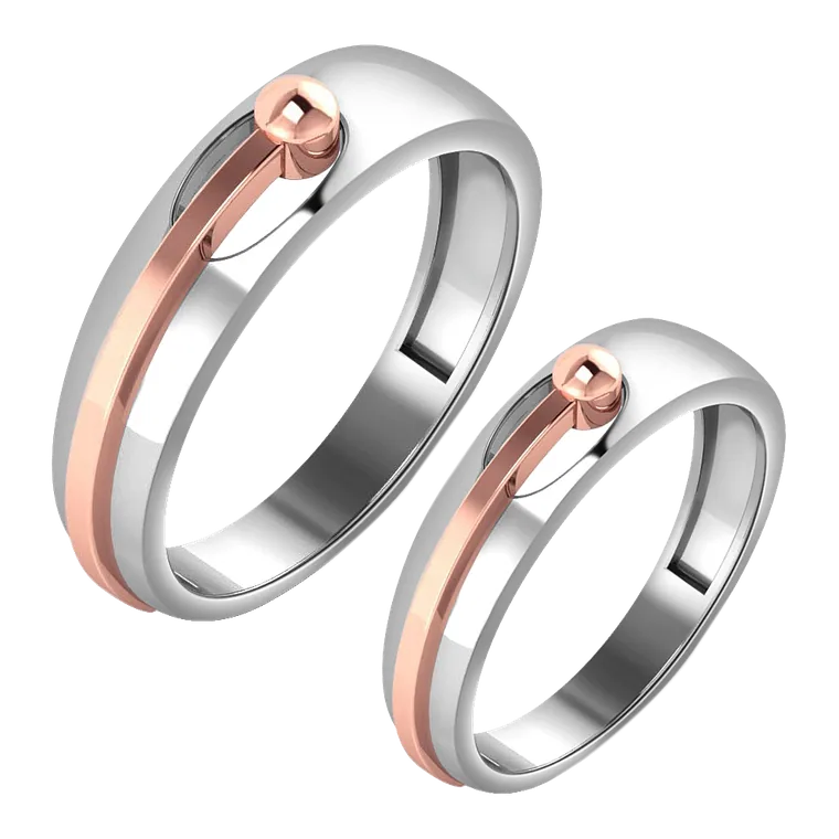 Platinum Days of Love Couple Bands PPR01058-PPR01059