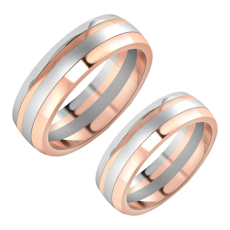 Platinum Days of Love Couple Bands PPR01387-PPR01388