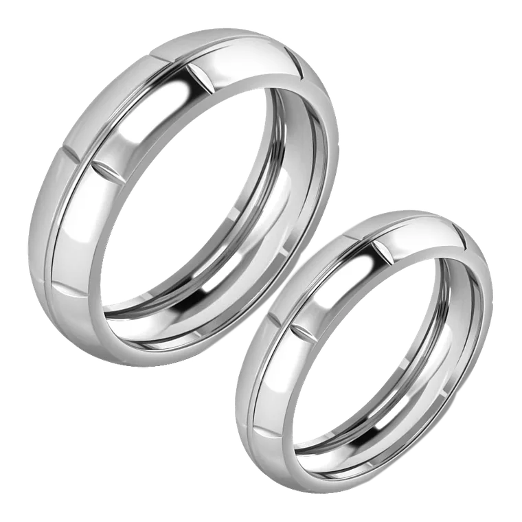 Platinum Days of Love Couple Bands PPR01435-PPR01436-P