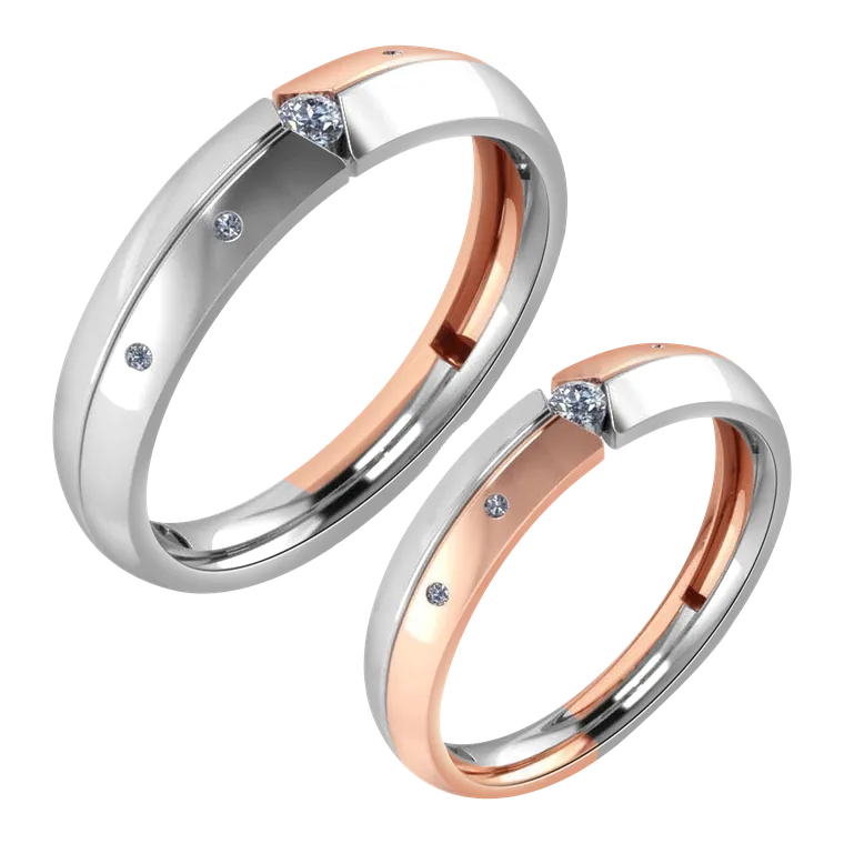 Platinum Days of Love Couple Bands PPR01642(F)-FG-PPR01643(F)-FG