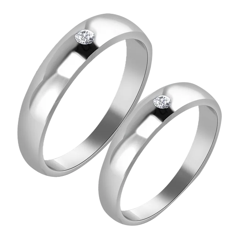 Platinum Days of Love Couple Bands PPR01762-PPR01763
