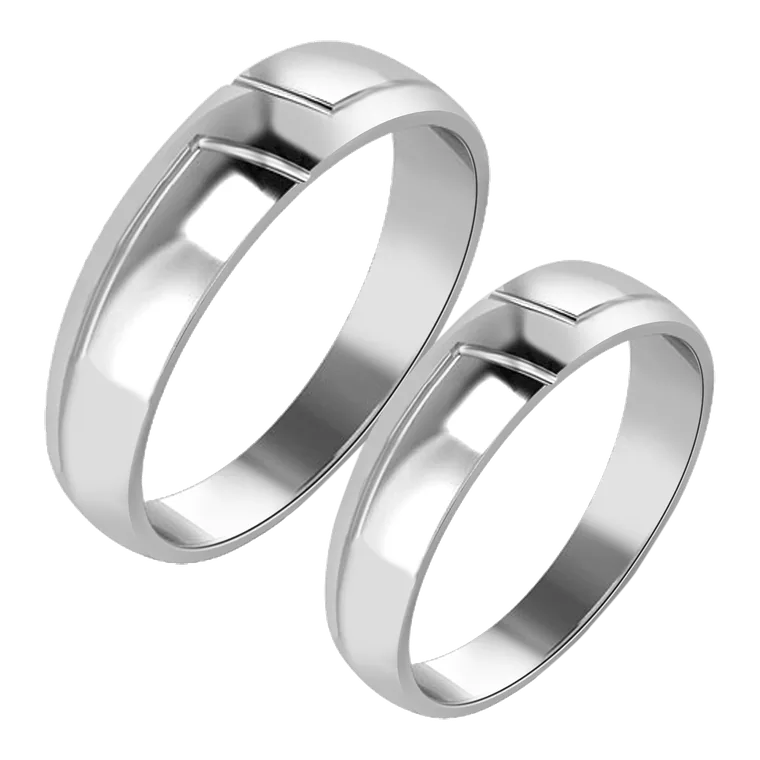Platinum Days of Love Couple Bands PPR01964-PPR01965