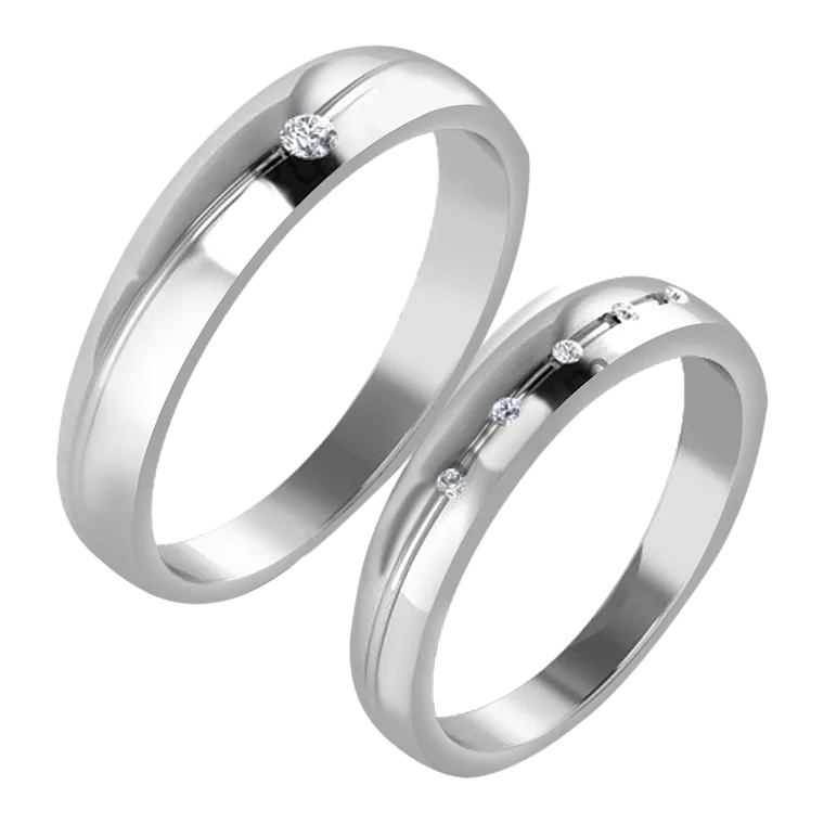 Platinum Days of Love Couple Bands PPR02347-PPR02348