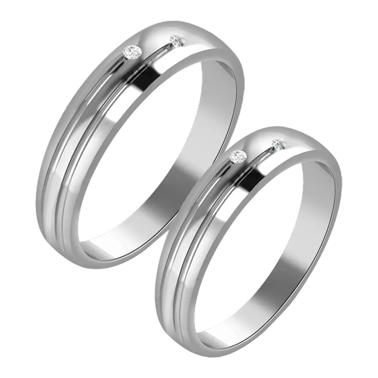 Platinum Days of Love Couple Bands PPR02349-PPR02350