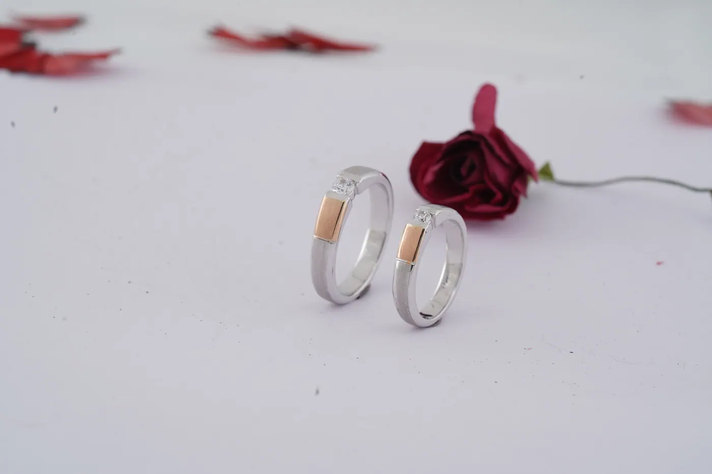 Pride N Perfect platinum couple set