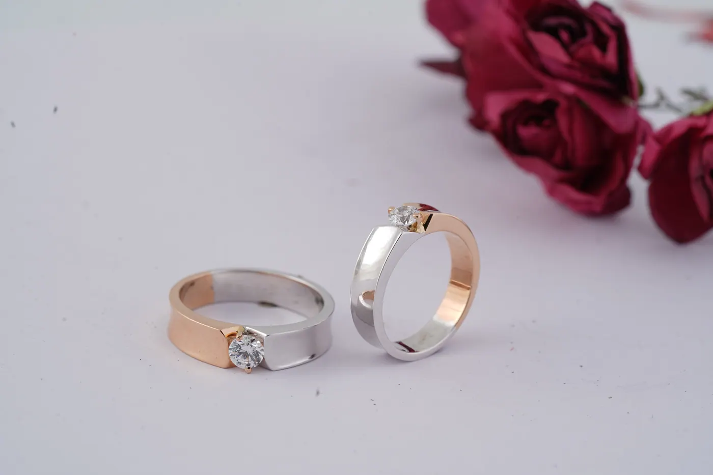 Pride N Perfect platinum couple set