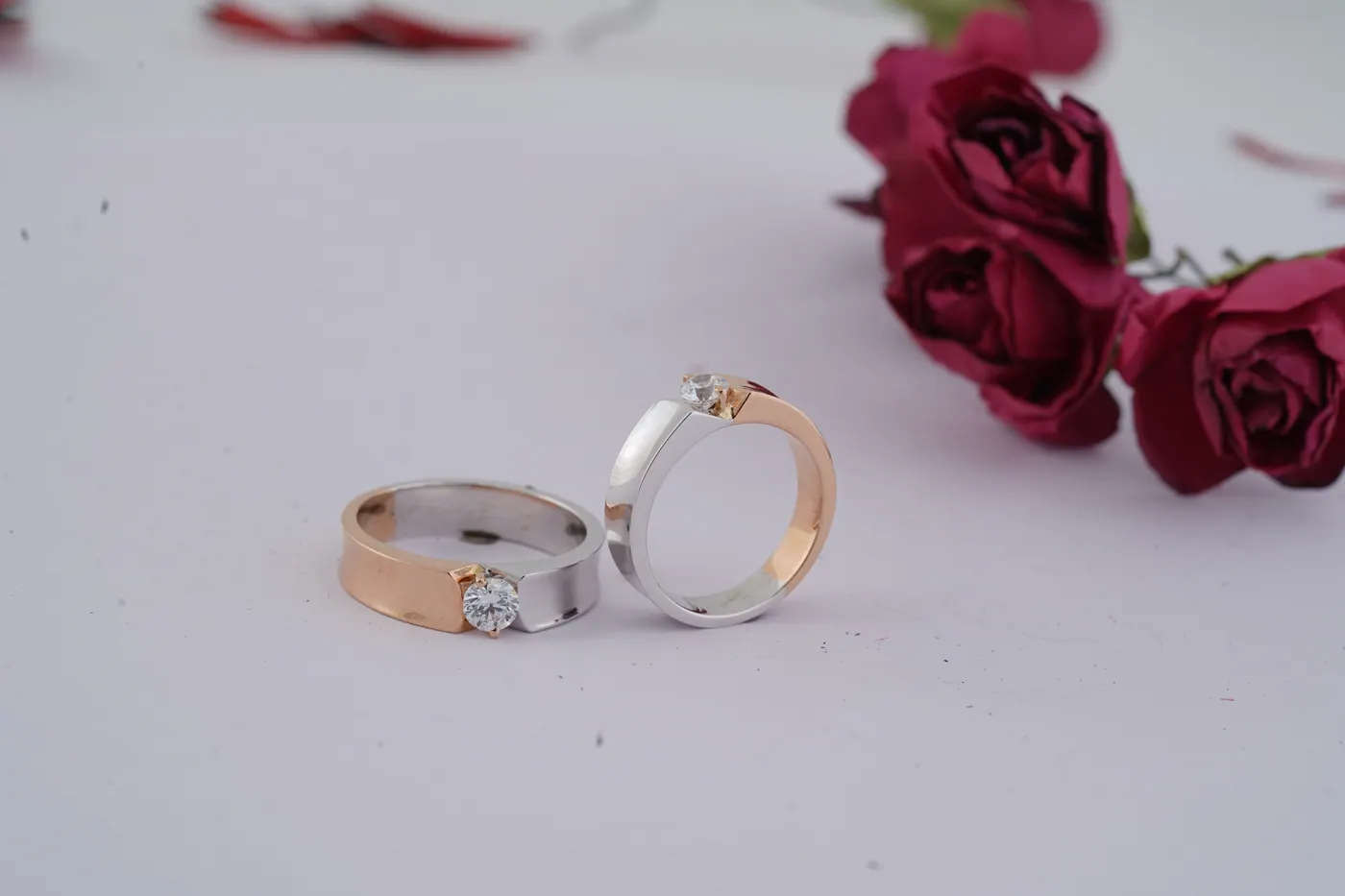 Pride N Perfect platinum couple set