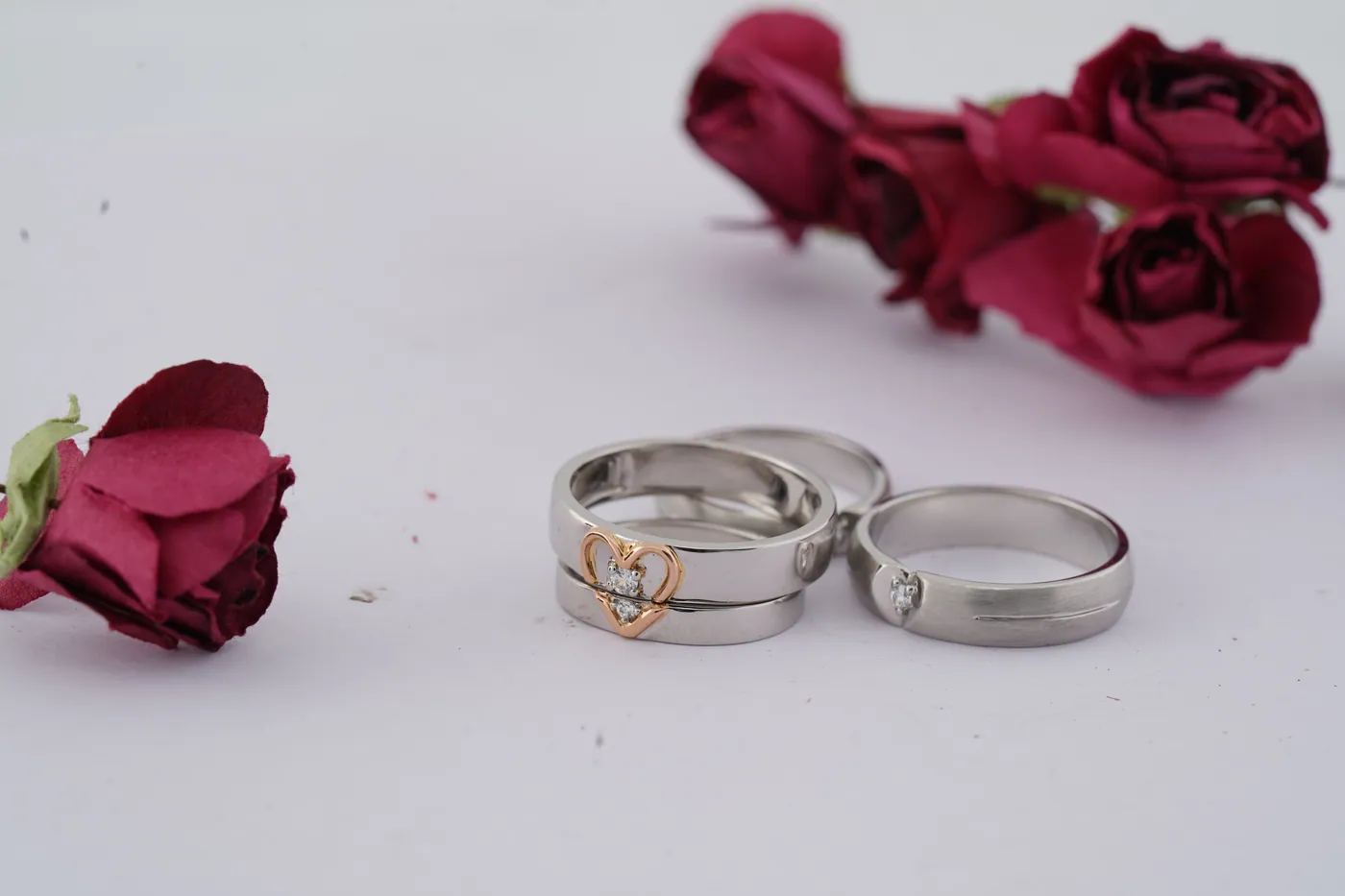 Platinum jewellery for couples