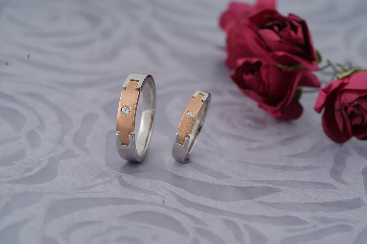Platinum jewellery for couples