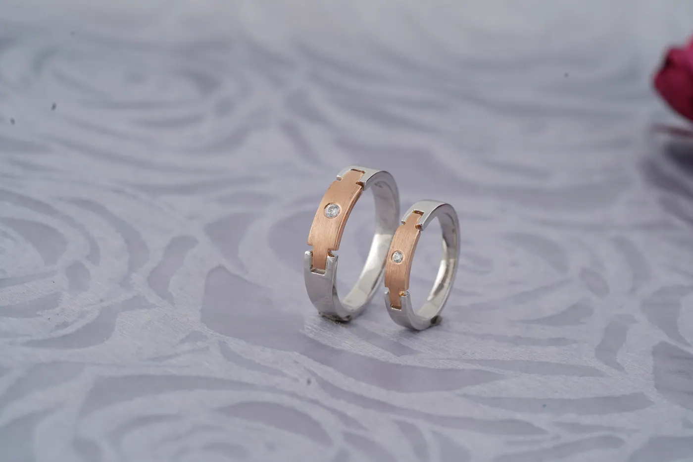 Pride N Perfect platinum couple set