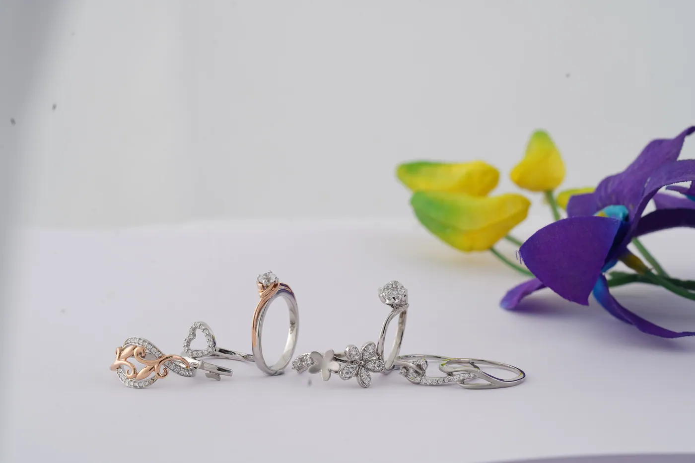 Pride N Perfect platinum couple set