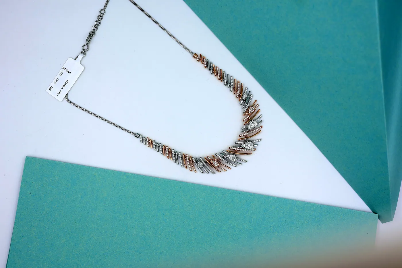Platinum jewellery, studio